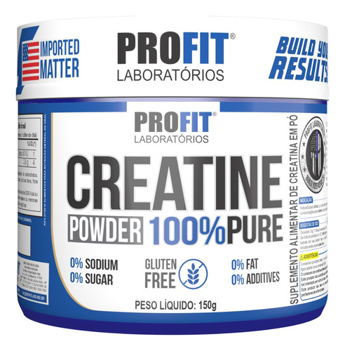 Suplemento de creatina en polvo Profit Labs en un tarro de 90 g