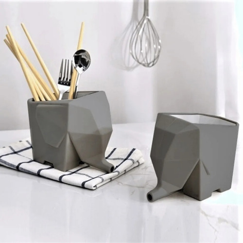 Imagen 2 de 5 de Escurridor Elefante Multiuso Cubiertos Cocina Baño Pileta