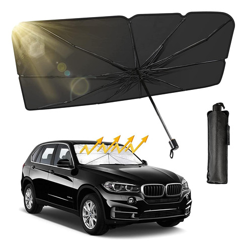 Plegable Parasol Coche Delantero Protector Con Anti Uv Rayos