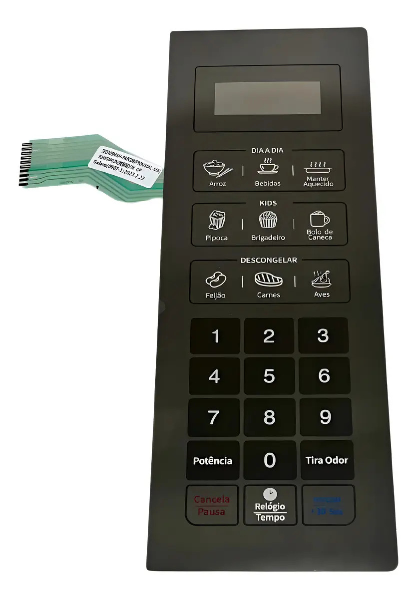 Membrana Teclado Para Microondas Mondial Mo-02-34-e