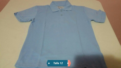 Chemise Escolar Color Azul  Nuevas