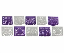 Comprar Papel Picado Semana Santa (10 Tiras De 5 Mts) Morado