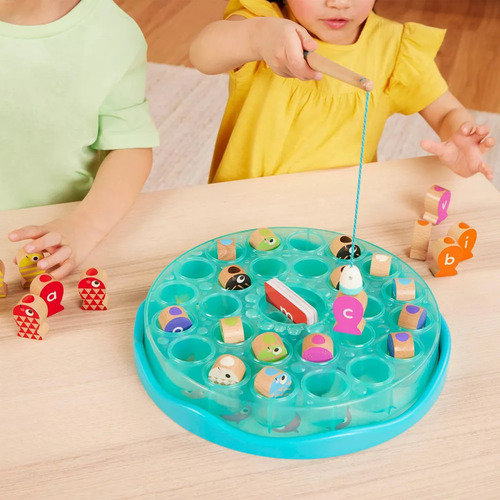 Juego Pesca Magic Imantado Aprende Colores Letras Battat Education