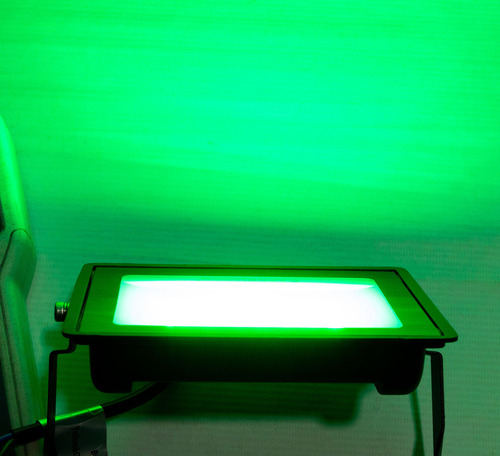 Reflector Led 30w 220v Verde O Azul P/ Exterior O Interior