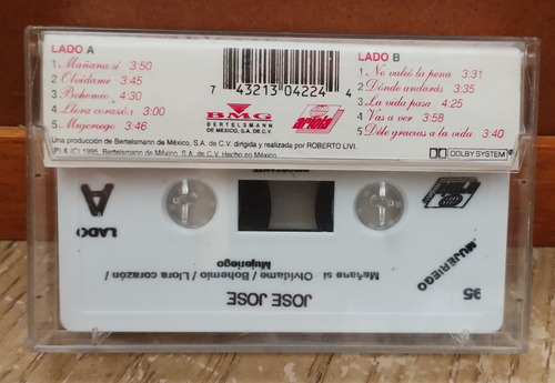 José José: Mujeriego, Cassette Original Excelente Condición (Usado)