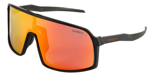 Lentes De Sol Umbro Deportivos Mod 501 C2 Negro Naranja Diseño Casual