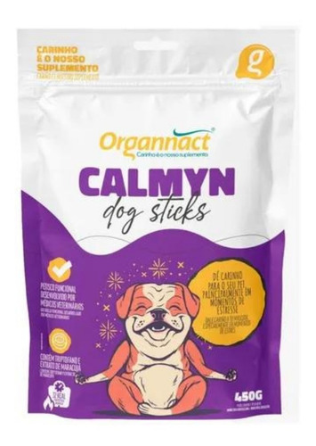 Calmyn Dog Sticks Petisco Funcional 450g - Organnact.