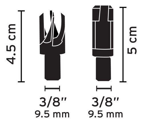 Juego De 8 Brocas Clavacote Para Madera Sacabocados