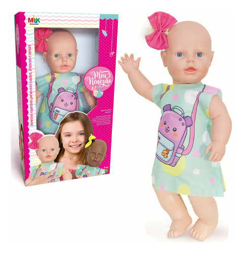 Boneca Bebê Meu Bebezão 55cm