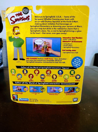 Figura Ned Flanders Playmates The Simpsons (Usado)