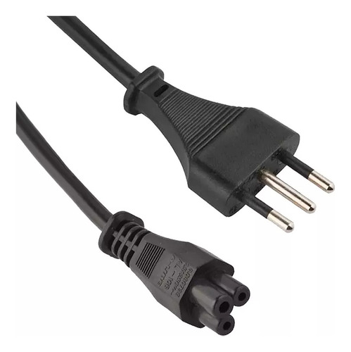 Cable De Poder Para Cargador De Notebook Tipo Trebol