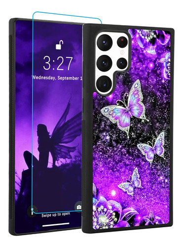 Funda Ook Butterfly Para Galaxy S23 Ultra Violeta