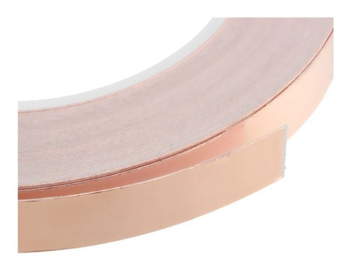 Fita De Cobre Adesiva 12mm Rl 30 Mts. P/ Blindar Guitarras