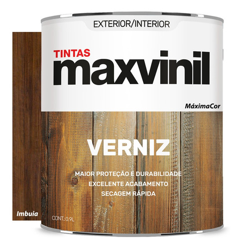 Verniz Filtro Solar Imbuia Brilhante 900ml Maxvinil