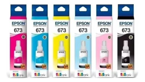 Pack Tintas Epson 673 Colores Tintas Originales 