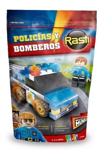 Imagen 3 de 3 de Rasti Doy Pack Policía 43 Piezas 01-1083
