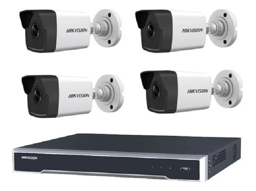 Kit Nvr 8ch 4k + 4 Camaras Ip 2mp Poe Hikvision Cctvip