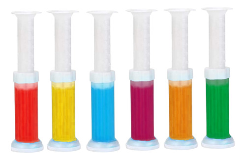 Gel Limpieza Inodoro Aromas 6 Pzs Pack Discos Activos Flor