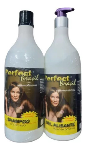 Escova Progressiva Perfect   Brasil 1  Lt + Shampoo   1  Lt