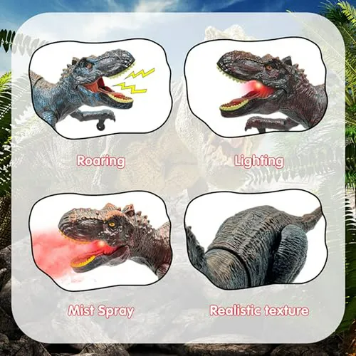 Juguete Dinosaurio Rc Para Niños 3-12 Años, T-rex Robot Elec