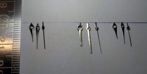 Imagen 1 de 5 de Repuestos Agujas Para Reloj De Pulsera.