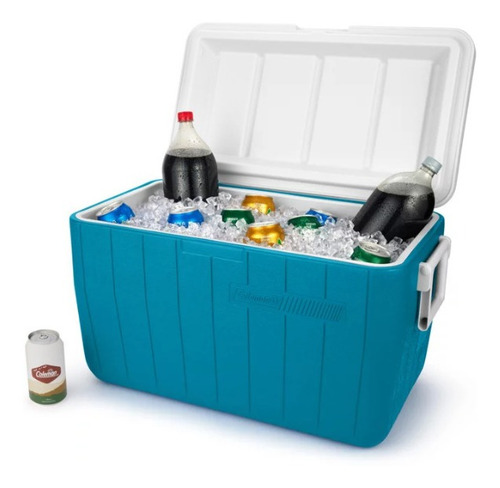 Conservadora Coleman Chiller 48qt Turquesa 63 Latas