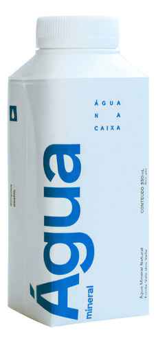 Gua Mineral Natural- Água Na Caixa 330ml Sem Gás- Pack 12un