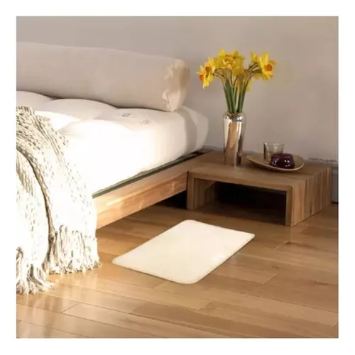 Tapete Alfombra Con Reloj Alarma Despertador Antideslizante Ancho 10 Cm Color Beige Diseño De La Tela Sencillo Largo 10 Cm