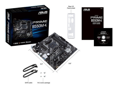 Imagen 6 de 9 de Mother Asus Prime B550m-k Amd Ddr4 B550 Ryzen 3 Gen Pcie 4.0