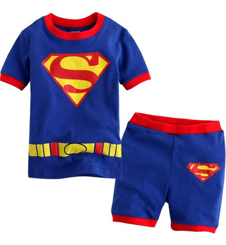 Pijama De Verano Superman Superm Movie Para Niños, Conjuntos