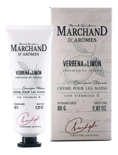 Marchand D Aromes Verbena Y Limón Crema De Mano 80g