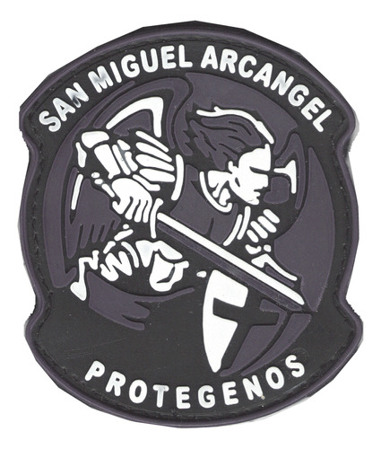 Parche De Pvc Militar Tactico San Miguel Arcangel Protector