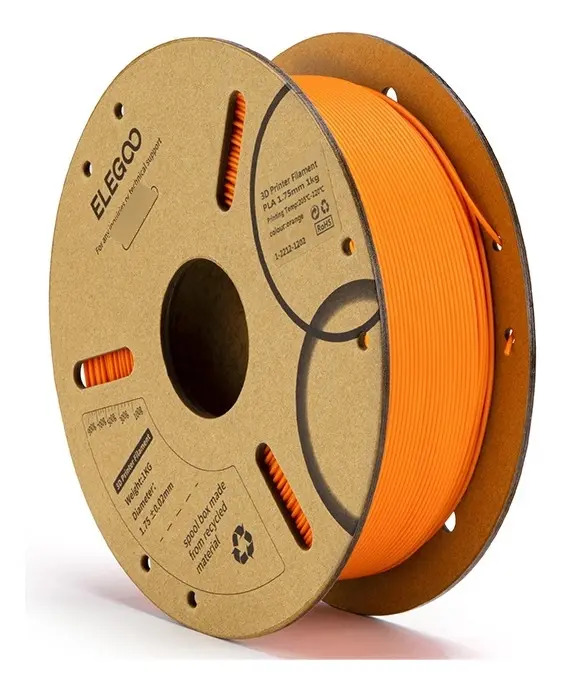 Filamento Elegoo Premium PLA de 1,75 mm, 1 kg, color naranja