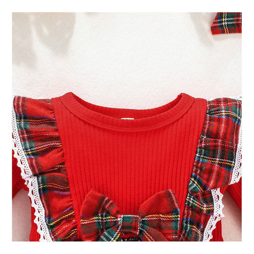 Vestido De Mameluco Navideño Para Niñas Ropa De Navidad