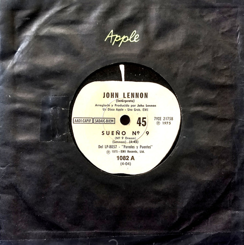 Beatles Single John Lennon ''sueño Nº 9'' (arg.) 