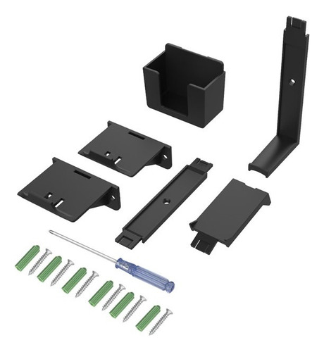 Suporte Parede Para Controle Fone Ps5 Ps4 Series One Preto Techbrasil JYS-P5125