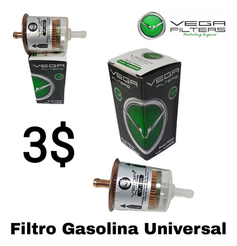 Filtro De Gasolina Universal Original Vega Plástico