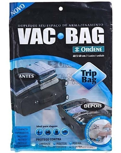 Imagem 1 de 2 de Saco A Vácuo Protetor E Organizador Trip Bag 60 X 40 Ordene