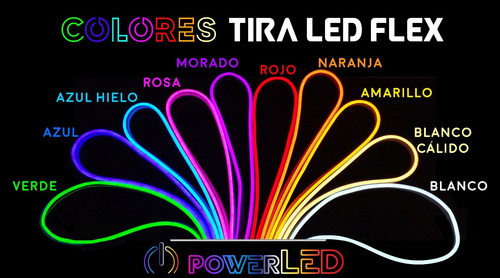 Letrero Led Neón Flex Crepas Texto Y Diseño 80cm X 30cm