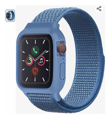 Correa Con Protector Para Apple Watch Nylon  42-44-45mm