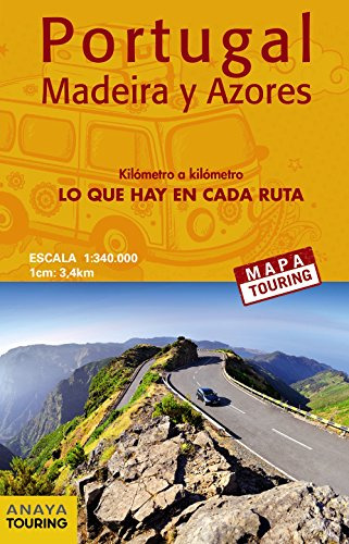 Mapa De Carreteras De Portugal Madeira Y Azores 1:340 000 -