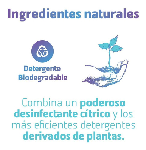 Newen - Desinfectante Multipropósito Rinde 2100l Con Aroma