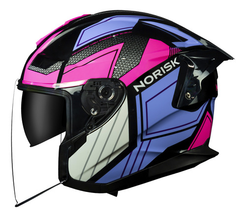 Capacete Norisk Downtown Provenza Rosa/lilás Nf Promoção