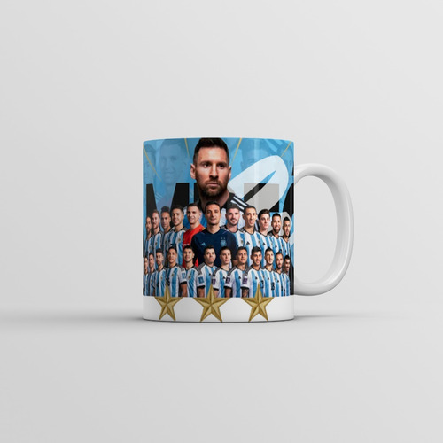 Taza Para Cafe Argentina Messi Campeón Mundial Qatar 2022