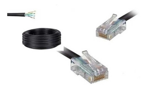 Kit 2un Cabo Rede 30m + 3un Cabo De Rede 14m Pronto Rj45