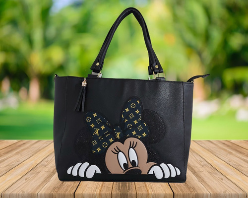 Imagen 6 de 8 de Bolsa De Mano De Disney De Minnie Mouse En Color Negro