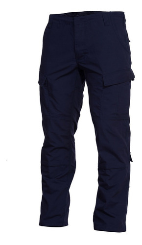 Pantalón Táctico Corte Acu Azul Ripstop Poliéster