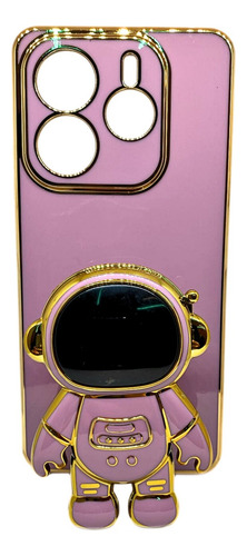 Funda Astronauta 3d Para Xiaomi Redmi Note 14 5g/ Note 14 Violeta