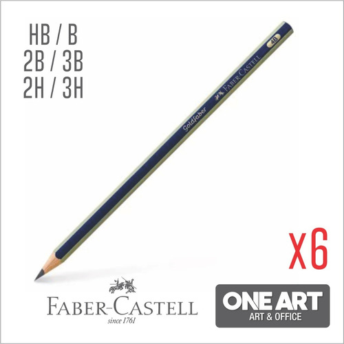 Lapices Faber Castell Goldfaber 1221 Set Graduados X 6! Color del trazo Negro