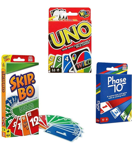 Set De Juego De Cartas Mattel (omite Bo, Uno Y Phase 10)
